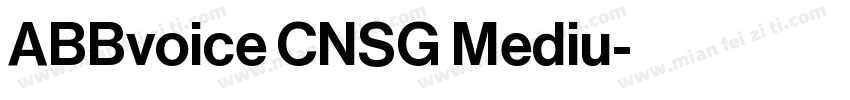 ABBvoice CNSG Mediu字体转换